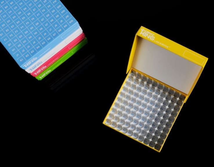 81 100 Well CryoKING ID-Color™ Cardboard Freezer Boxes